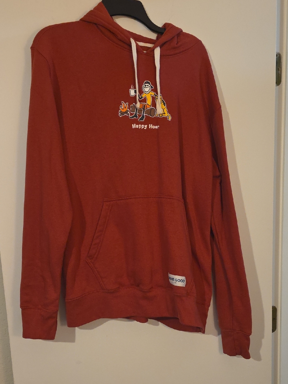 Happy Hour Rust Red Hoodie Sweatshirt